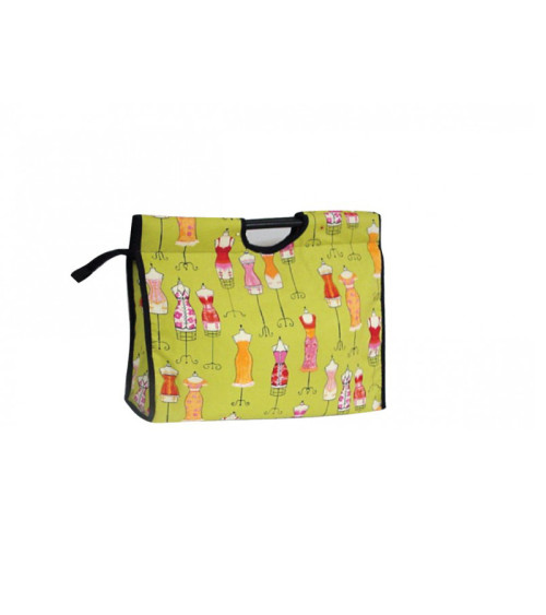 Bolsa de punto de tela acolchada 42cm maniquíes verdes