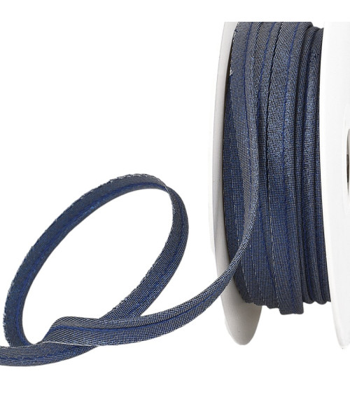 15-m-Spule. Marineblaue Metallic-Paspelierung, 20 mm