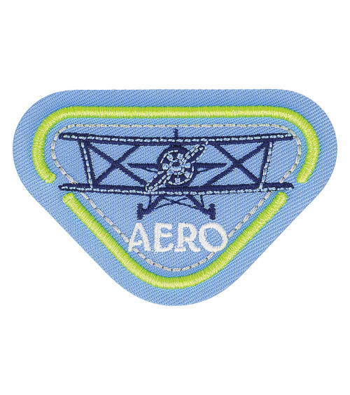 Iron-on aviation aero patch 6.5cm x 4.5cm