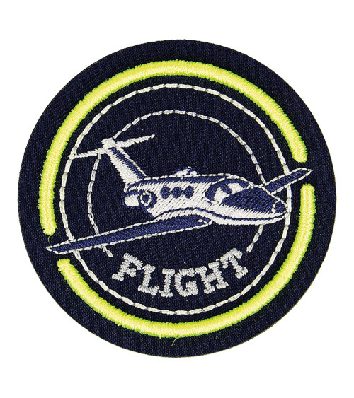 Iron-on aviation airplane badge 6.4cm x 4.5cm