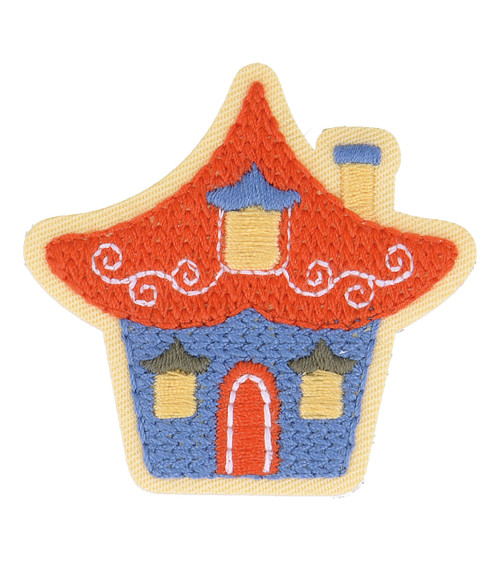 Nordic garden house iron-on badge 5cm x 5cm