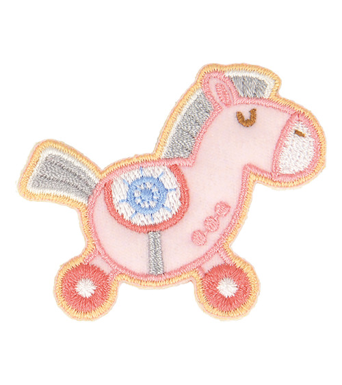 Baby-Pony-Aufnäher zum Aufbügeln, 5 cm x 4 cm