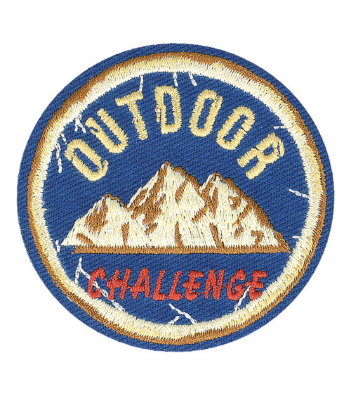 Retro outdoor sports iron-on patch 5.5cm x 5cm