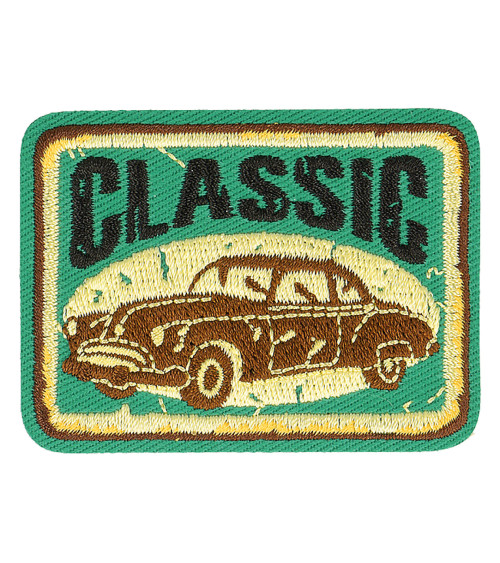 Retro classic sport iron-on patch 6cm x 4.5cm