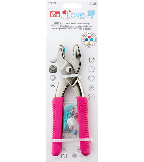 Alicates Prym Love Vario para taladrar, remachar, broches y ojales