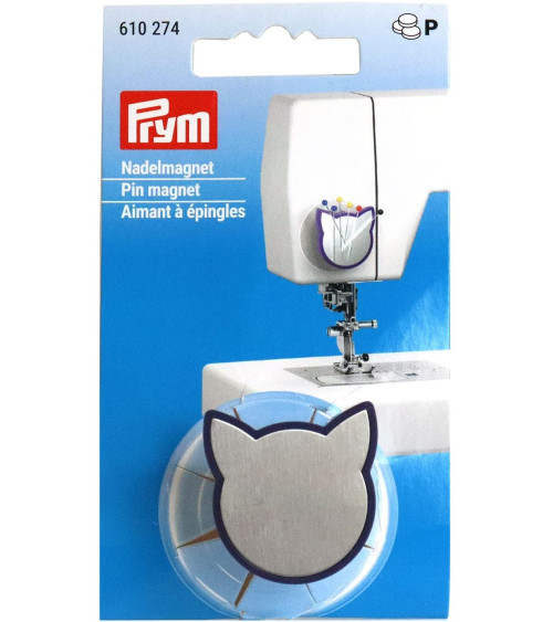 Testa di gatto magnetica in metallo Prym