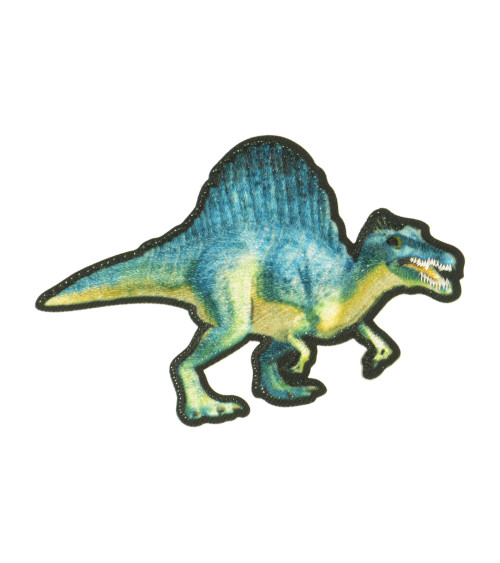 Spinosaurus-Dinosaurier-Aufnäher zum Aufbügeln, 7,5 x 5 cm