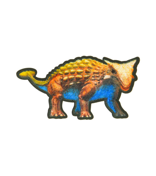 Ankylausarus dinosaur iron-on badge 6.5x3.5cm