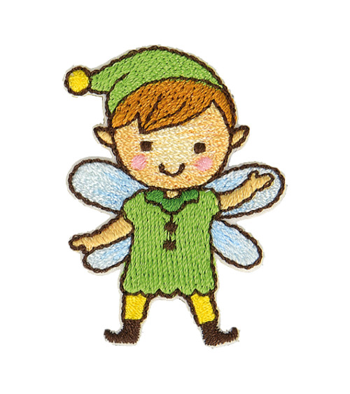 Iron-on patch fairy elf wing 4x3cm