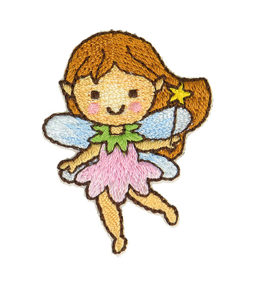 Iron-on fairy star badge 4x3cm