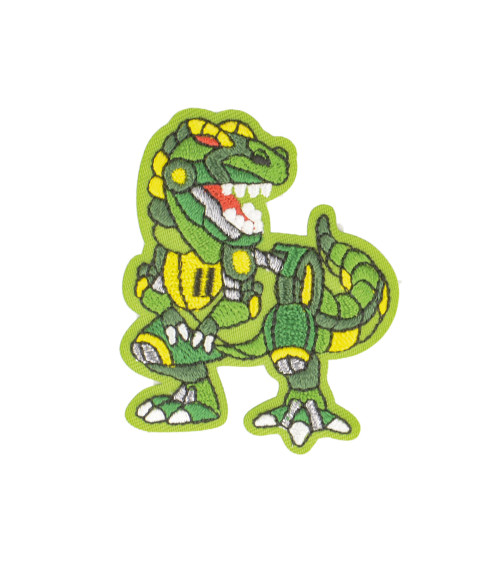 Ecusson termocollante animale robot t-rex 5,5x4,5cm