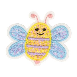 Ecusson thermocollant joli monde de la nature abeille 3.5x3cm