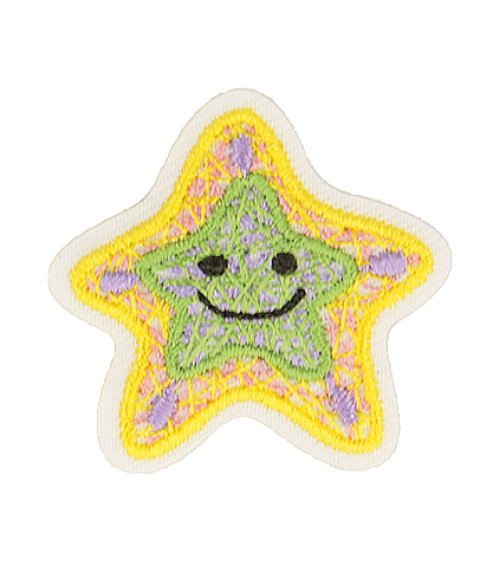 Iron-on badge pretty world of nature starfish 3x3cm