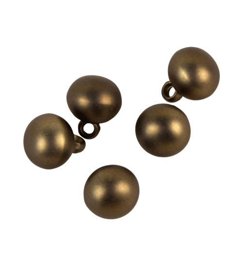 Set of 6 copper ball buttons 12mm