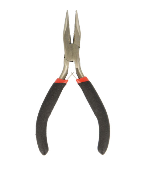 Steel crimping pliers for bending and cutting metal wire