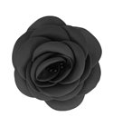 Broche fleur pistils noir