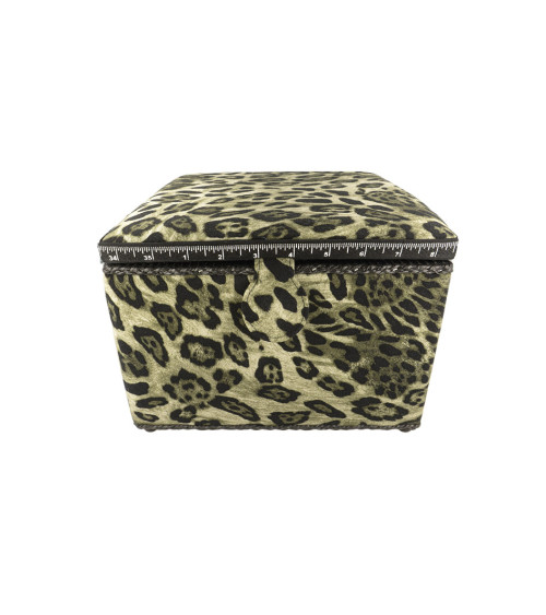 Sewing box 26x26x19cm animal print