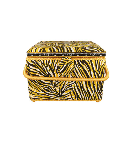 Sewing box 26x26x19cm zebra