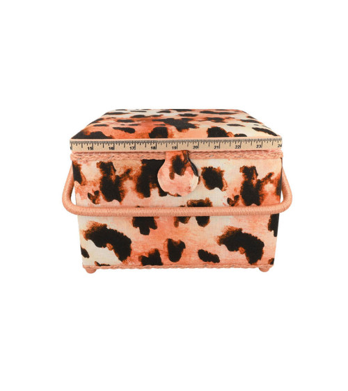 Sewing box 26x26x19cm animal print