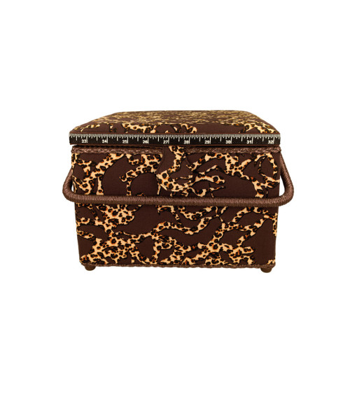 Sewing box 26x26x19cm animal print