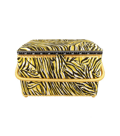 Sewing box 21x28.5x19.5cm zebra