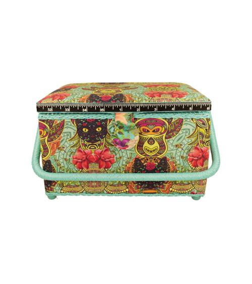 Sewing box 21x28.5x19.5cm Spanish cat