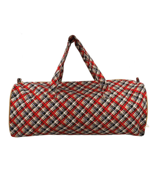 Borsa porta maglia 44x14x17 cm stampa tartan