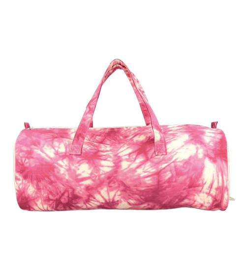 Bolsa de punto 44x14x17cm tie&die fucsia