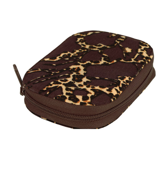 Custodia da cucito 14x9 cm stampa animalier