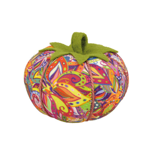 Porta spille per pomodoro 8 cm bouquet di fiori multicolori