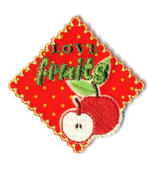 Love fruits iron-on badge