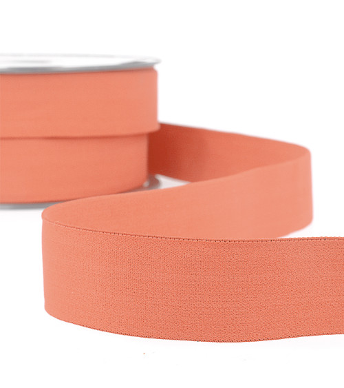 Salmon boxer elastic by the meter