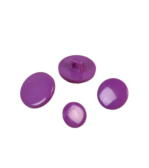 Bouton à queue nylon recylé violet lilas