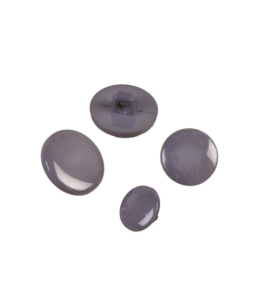 Set of 6 dark grey recycled nylon shank buttons