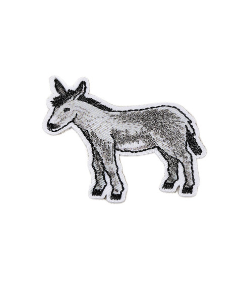 Chapa burro gris 4x4cm