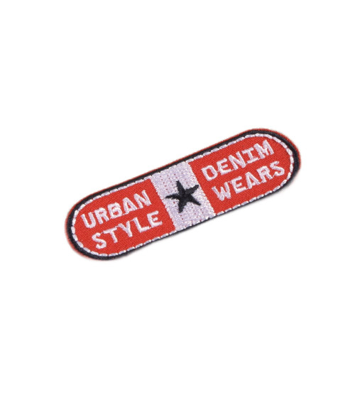 Iron-on badge for urban style sportsman 1.5cm x 5cm