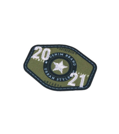 Denim iron-on patch denim brand2021 4cm x 5cm