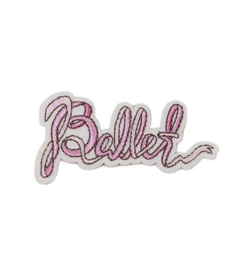 Ballet iron-on badge 3.5cm x 5.5cm