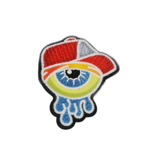 Luminous monster eye iron-on patch 6cm x 4cm