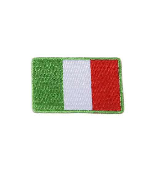 Aufnäher zum Aufbügeln, bestickte Flaggen Italien, 3 cm x 4,5 cm