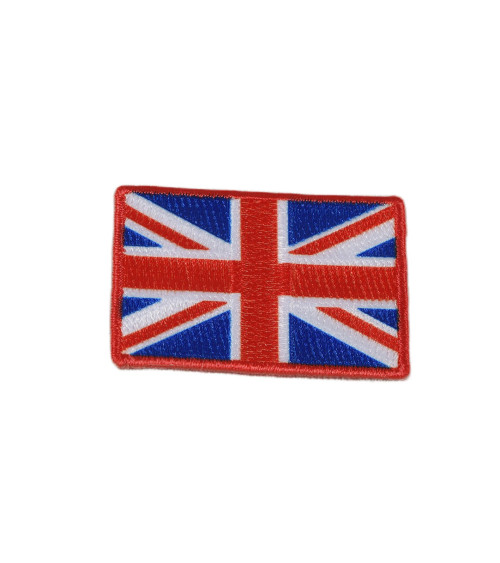 UK embroidered flag iron-on patch 3cm x 4.5cm