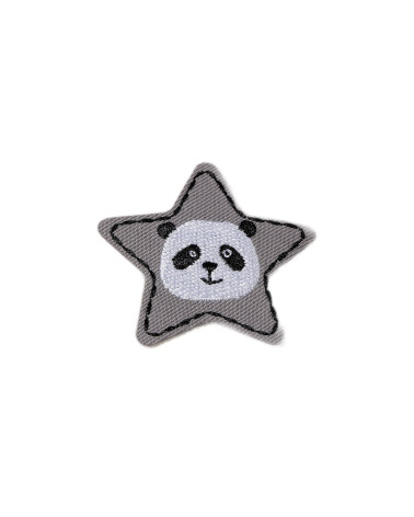 Ecusson thermocollant animaux stars panda 4cm x 4cm