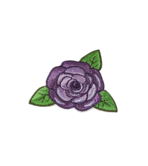 Lilac pink iron-on patch 4cm x 4.5cm