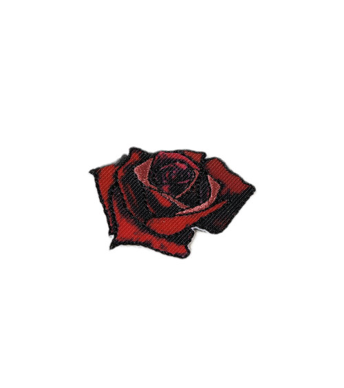 Rosa Garten-Aufnäher zum Aufbügeln, 3 cm x 3,5 cm