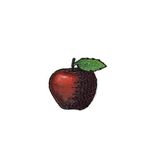 Garden apple iron-on badge 3cm x 3cm