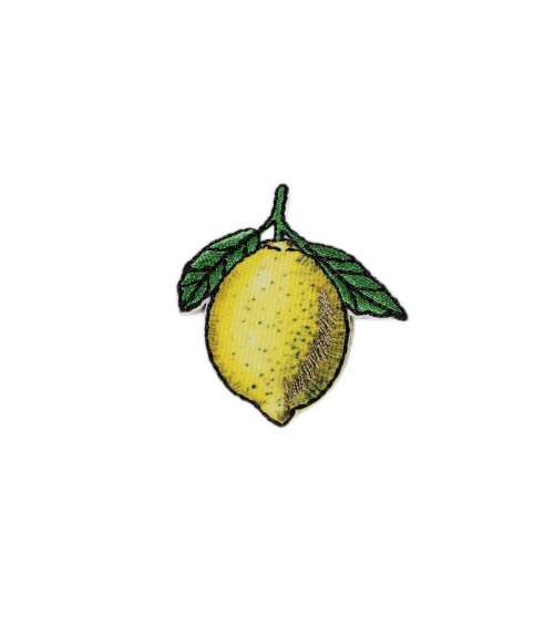 Lemon garden iron-on badge 3cm x 3cm