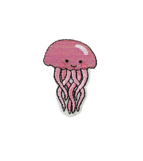 Octopus sequin iron-on badge 4.5cm x 3cm