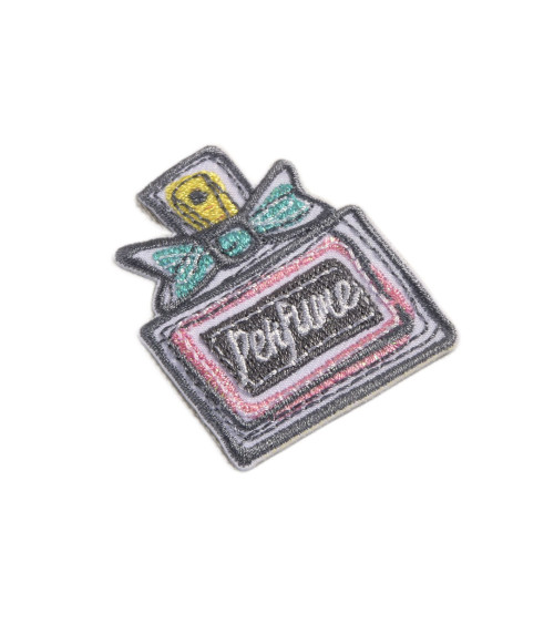 Set of 3 iron-on perfume patches 4.5cm x 3.5cm