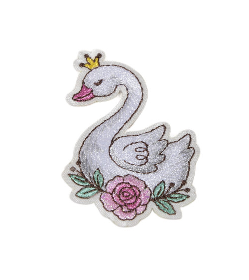 Juego de 3 parches termoadhesivos de danza del cisne de 6 cm x 4,5 cm