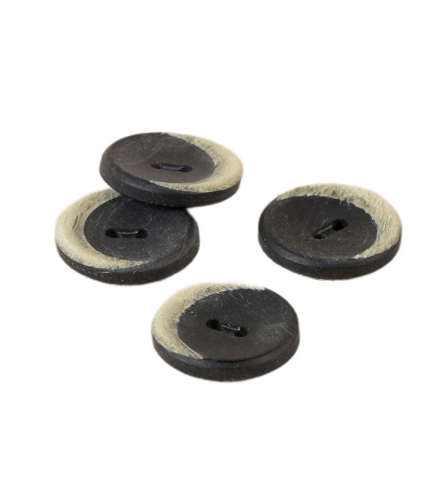 Black moon button 20mm